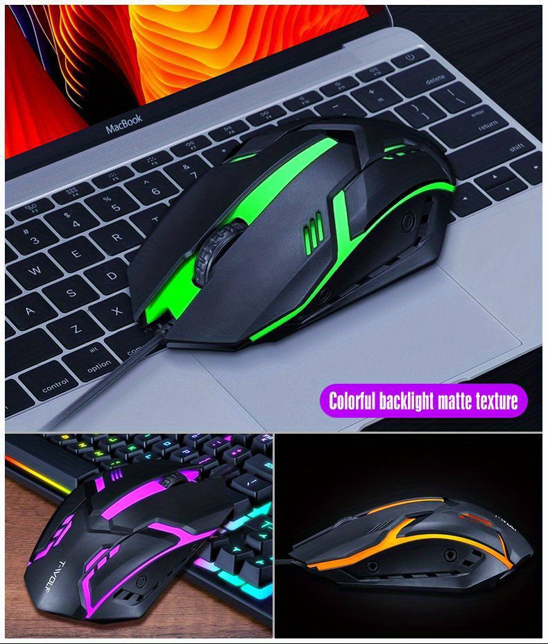 TF200 Gaming Keyboard USB Floating Mechanical Hand Feeling Wired Keyboard And Mouse Set For Gaming And Office