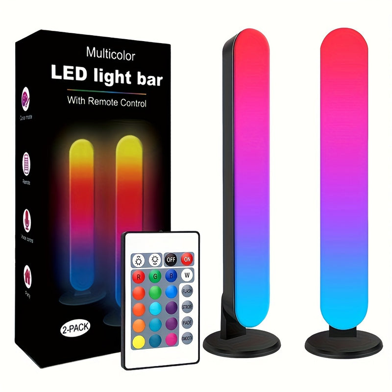 Colorful LED Desk Lamp with Remote Control - USB Powered, Non-Waterproof, Ideal for Home Ambiance & Gaming