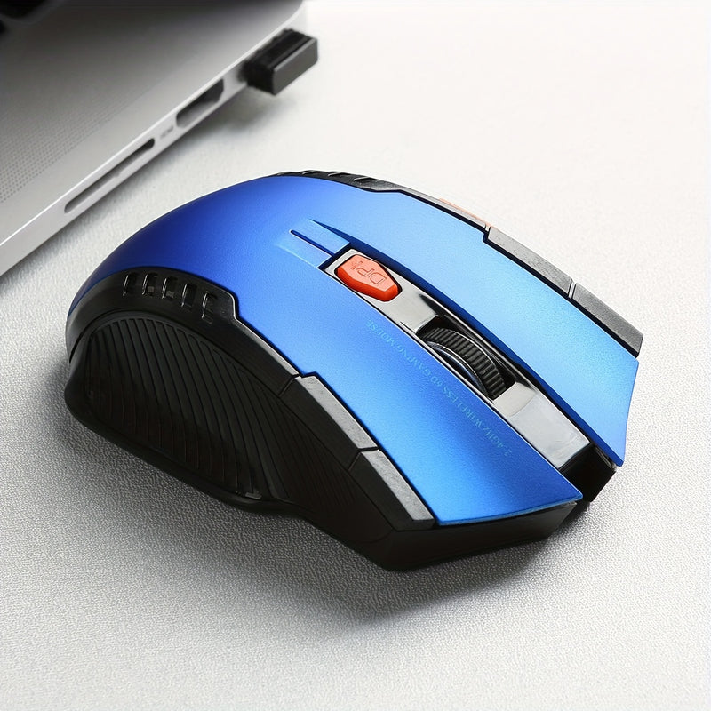 BalanceFit Wireless Gaming Mouse, Upgraded 2.4GHz with USB Nano Receiver, Compatible with PC, Mac, Laptops, Chromebook, Durable Plastic, Battery Not Included