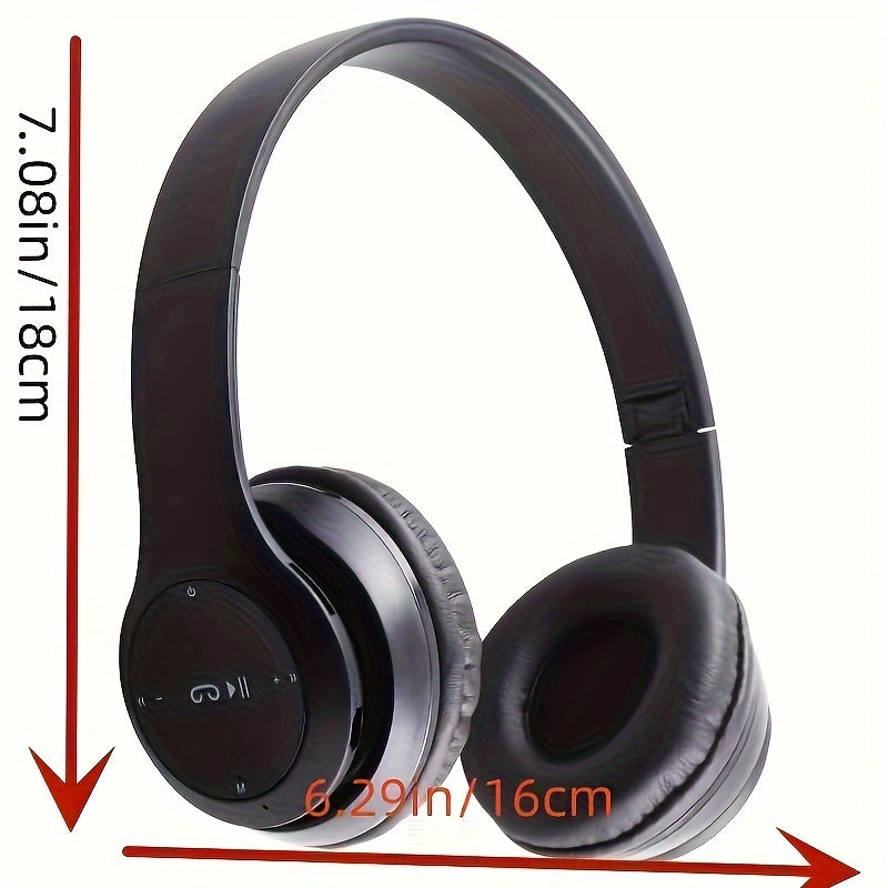 Immersive Sound Over-Ear Wireless Headphones with Noise Isolation, Wireless Connectivity & Volume Control - Rechargeable Lithium Battery