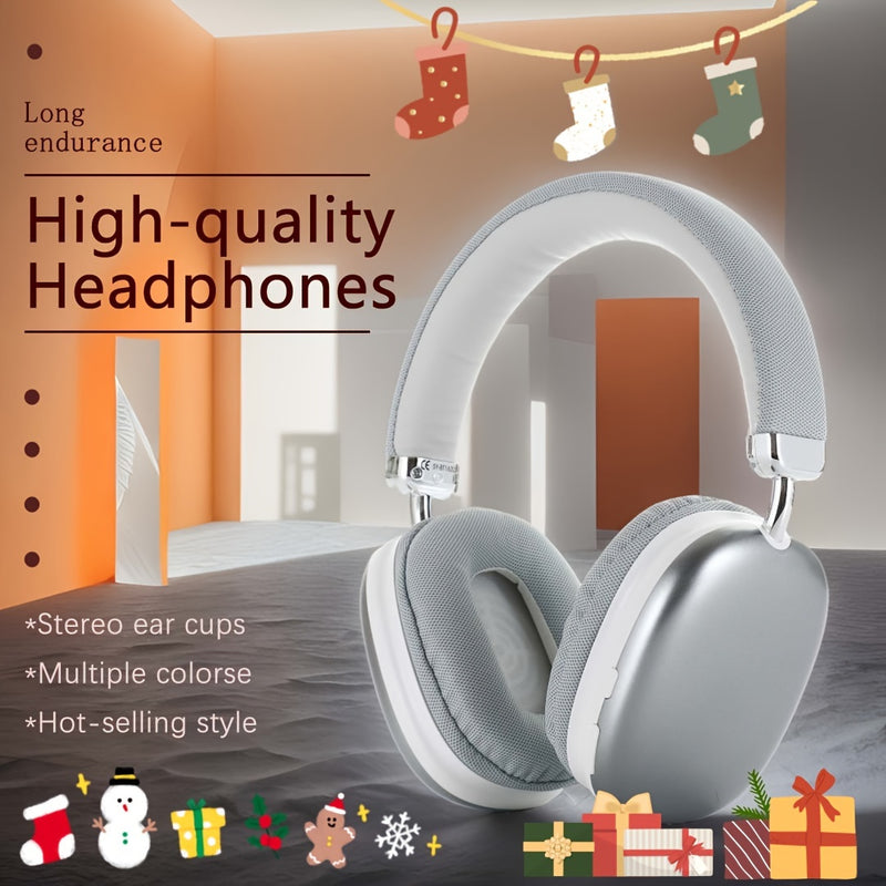 Wireless DJ Headphones with Mic, Stereo Sound, Powerful Bass, USB-C Charging, FM Radio, Sports Gaming Headset, Sound Isolation, Volume Control, Push Button, 3.5mm Jack, 200mAh Polymer Battery - Non-Waterproof Plastic Anime/An