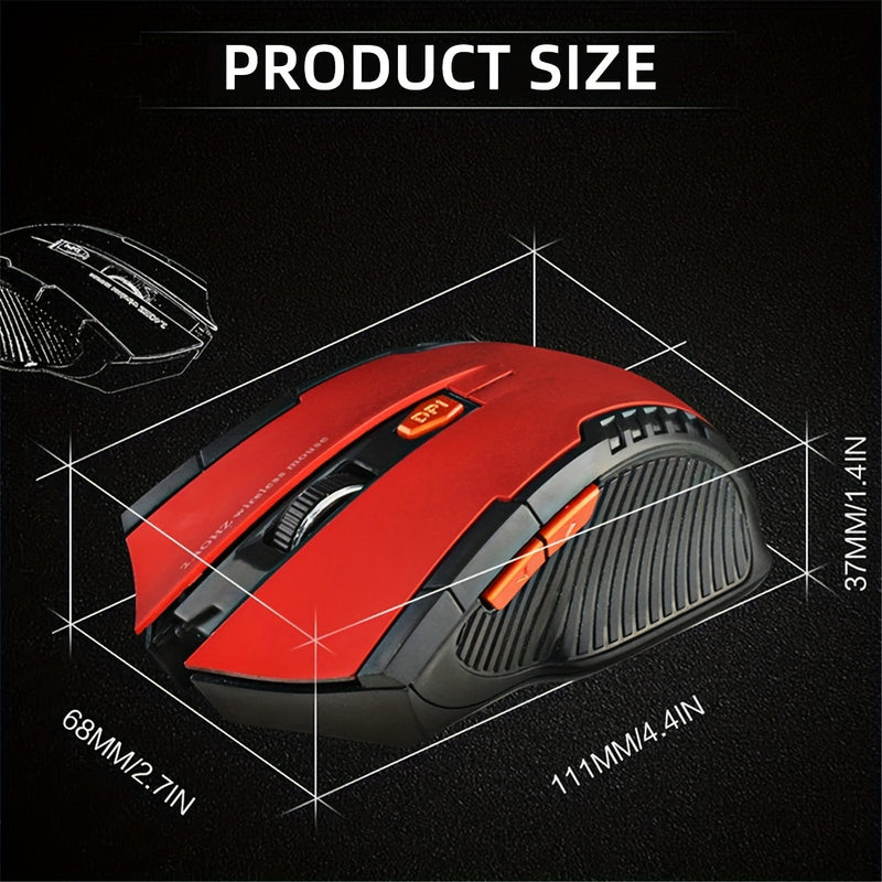 2.4GHz Wireless Mouse Optical Mice Mouse Gaming With USB Receiver Gamer 6 Buttons Mouse For Computer Laptop Accessories