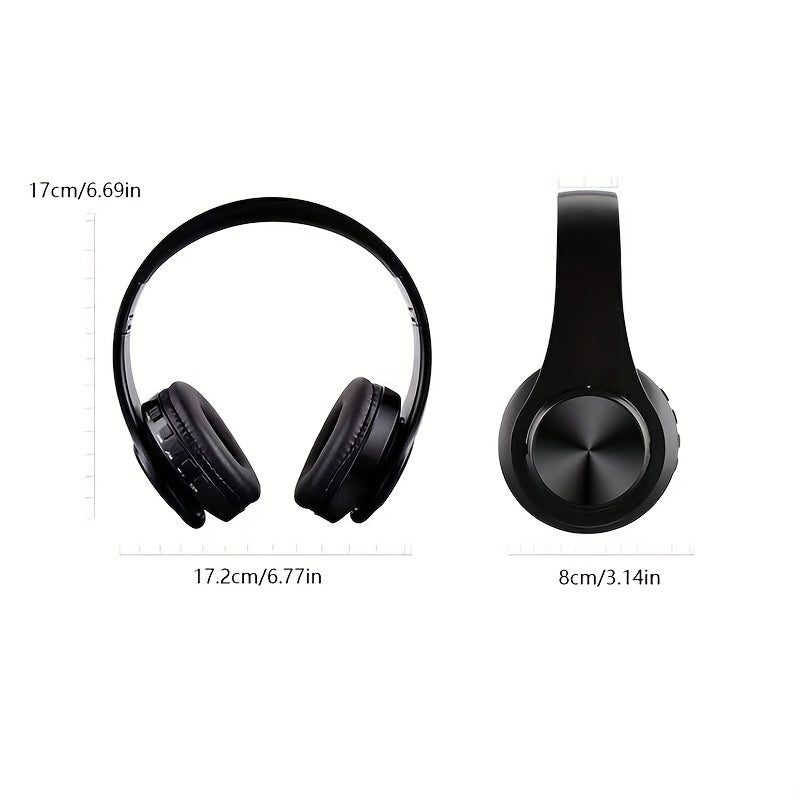 B39 Wireless Luminous  Earphone Headwear supports card insertion, cable insertion, and wireless functions to switch freely. It comes with a charging cable, audio cable, and manual