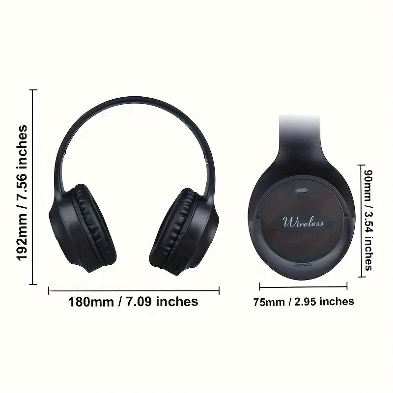 Wireless Headphones With 5.3 Headband For Deep Bass, Compatible With Mobile Phones And Computers