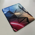 XXL Geometric Glow Mouse Pad - 80.01x29.97cm Extended Desk Mat with Non-Slip Base & Stitched Edges for Gaming, Office Work, and Home Use