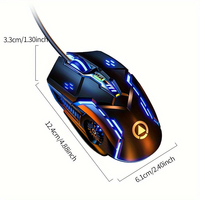 Mechanical Gaming Mouse Wired Computer Racer Desktop Notebook Office Universal Silent Mouse