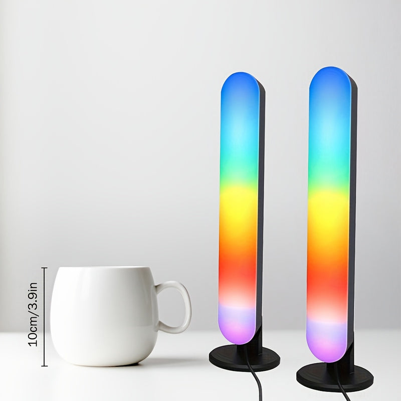 Colorful LED Desk Lamp with Remote Control - USB Powered, Non-Waterproof, Ideal for Home Ambiance & Gaming