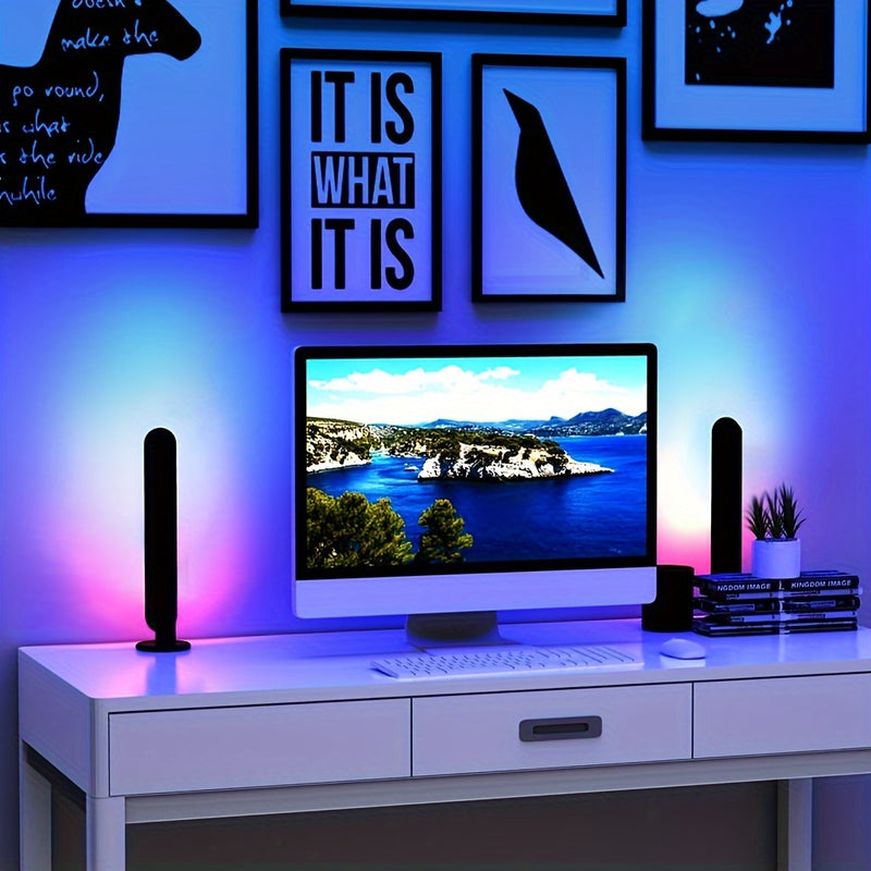 Colorful LED Desk Lamp with Remote Control - USB Powered, Non-Waterproof, Ideal for Home Ambiance & Gaming