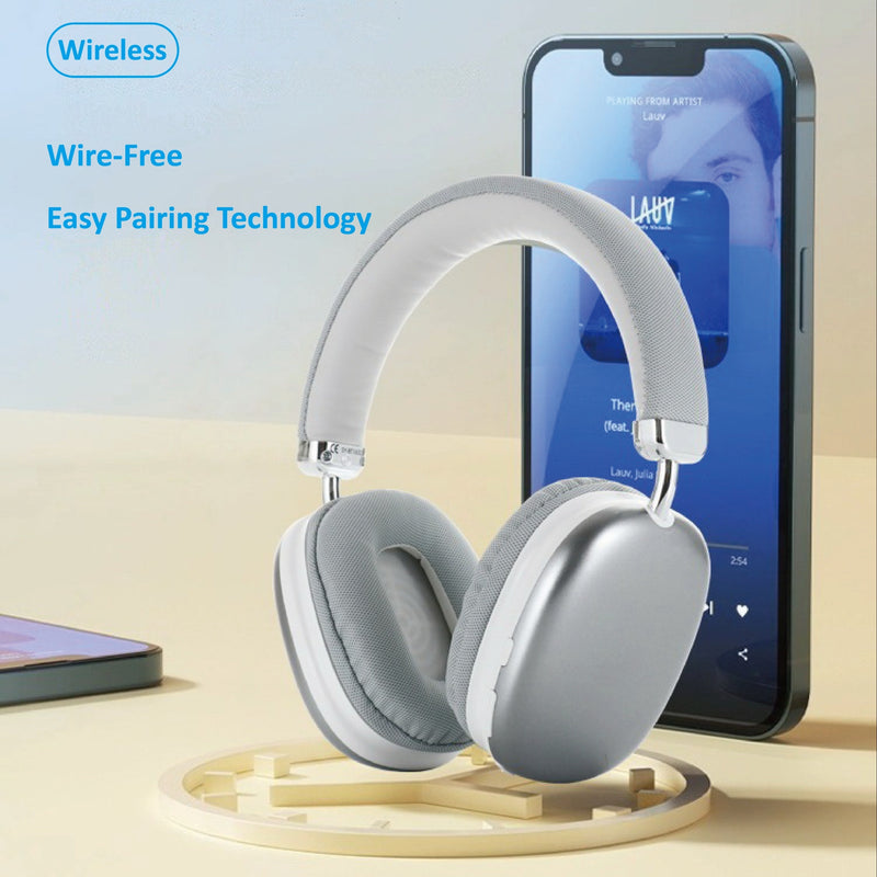 Wireless DJ Headphones with Mic, Stereo Sound, Powerful Bass, USB-C Charging, FM Radio, Sports Gaming Headset, Sound Isolation, Volume Control, Push Button, 3.5mm Jack, 200mAh Polymer Battery - Non-Waterproof Plastic Anime/An