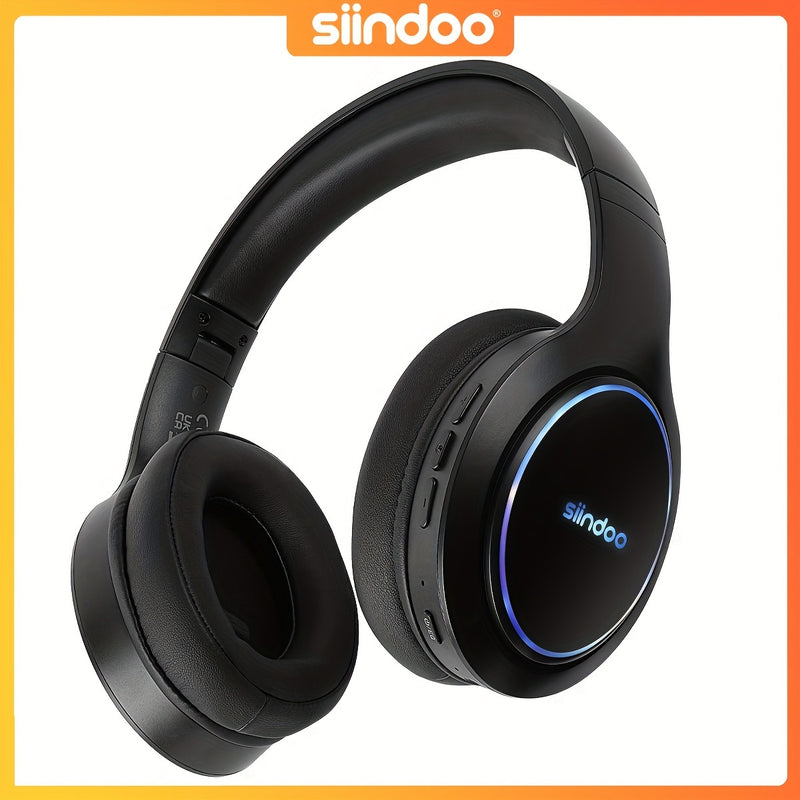 Siindoo Wireless Headphones, With 1000mAh Battery Capacity, 120-hour Playtime, 3 EQ Modes, With Built-in High-fidelity Microphone, Suitable For Mobile Phone/Computer