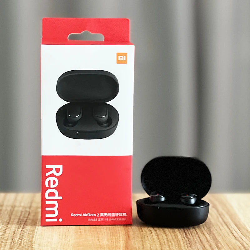 Fones de Ouvido Bluetooth Xiaomi Redmi AirDots 2 Brancos Originais, Headset sem Fio com Microfone, Fones de Ouvido Clássicos para Música, Ideais para Esportes e Corrida