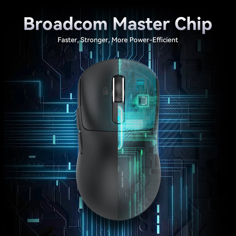 Attack Shark X3 Bluetooth Mouse,PixArt PAW3395,Tri-Mode Connection,Wired 8KHz/Wiredless 4KHz,,Macro Gaming Mouse