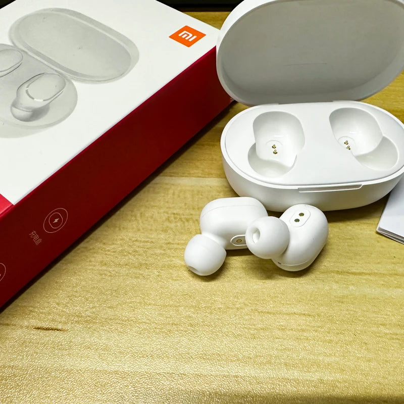 Fones de Ouvido Bluetooth Xiaomi Redmi AirDots 2 Brancos Originais, Headset sem Fio com Microfone, Fones de Ouvido Clássicos para Música, Ideais para Esportes e Corrida