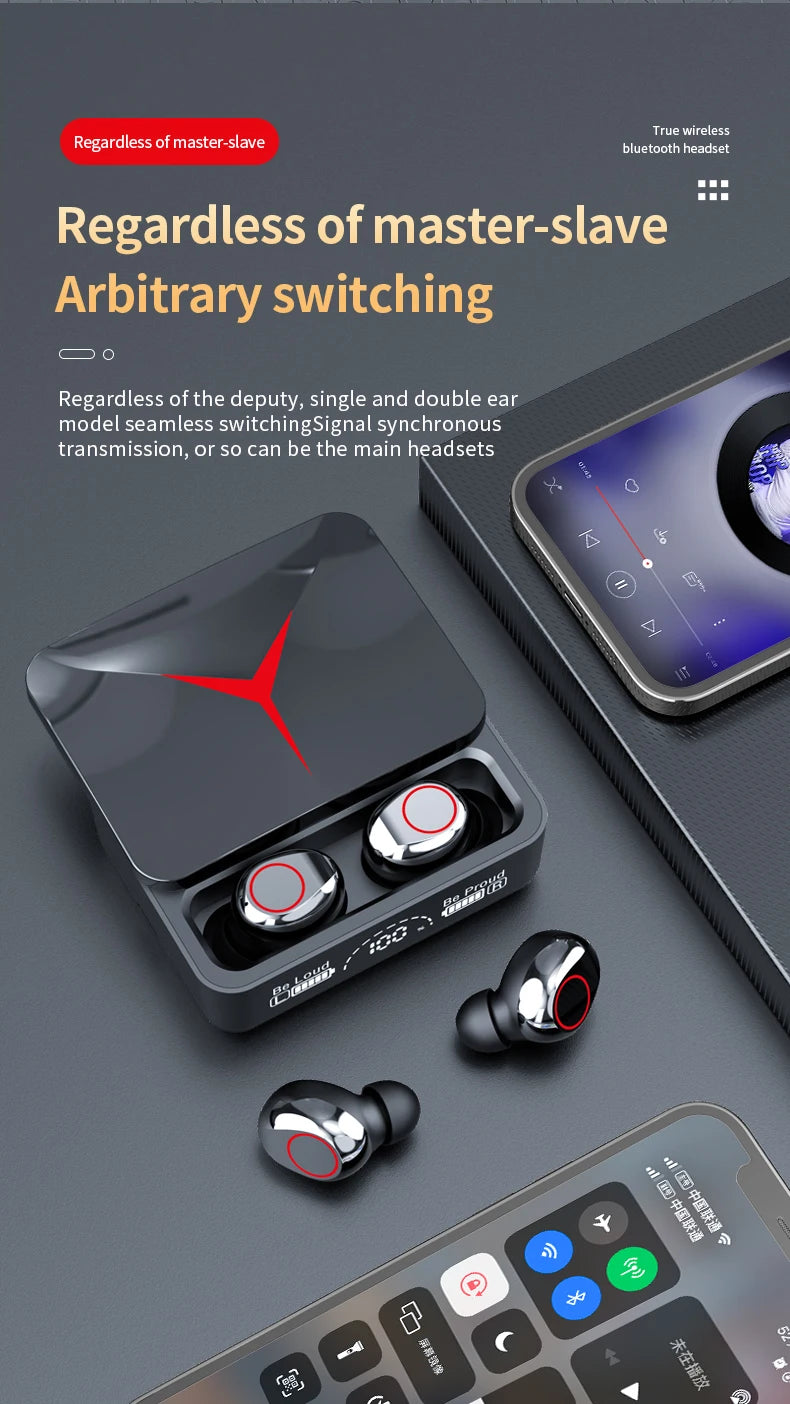 M90 Bluetooth Earphones Wireless Bluetooth In Ear High Power Noise Reduction Ultra Long Endurance Sports Esports Earphones