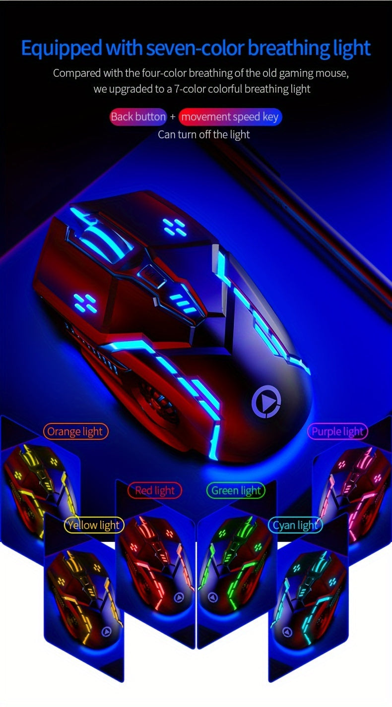 Mechanical Gaming Mouse Wired Computer Racer Desktop Notebook Office Universal Silent Mouse