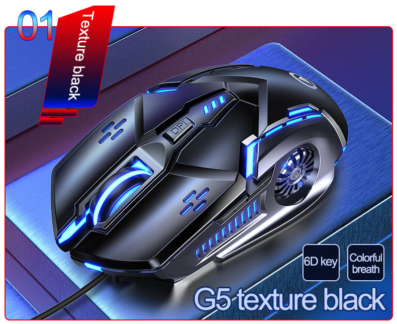 Mechanical Gaming Mouse Wired Computer Racer Desktop Notebook Office Universal Silent Mouse