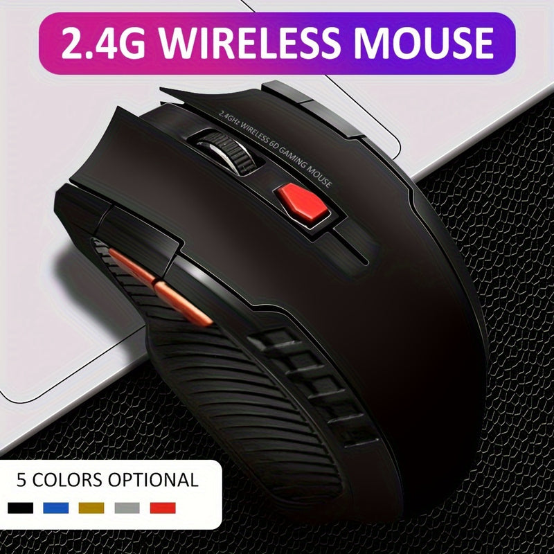 2.4GHz Wireless Mouse Optical Mice Mouse Gaming With USB Receiver Gamer 6 Buttons Mouse For Computer Laptop Accessories