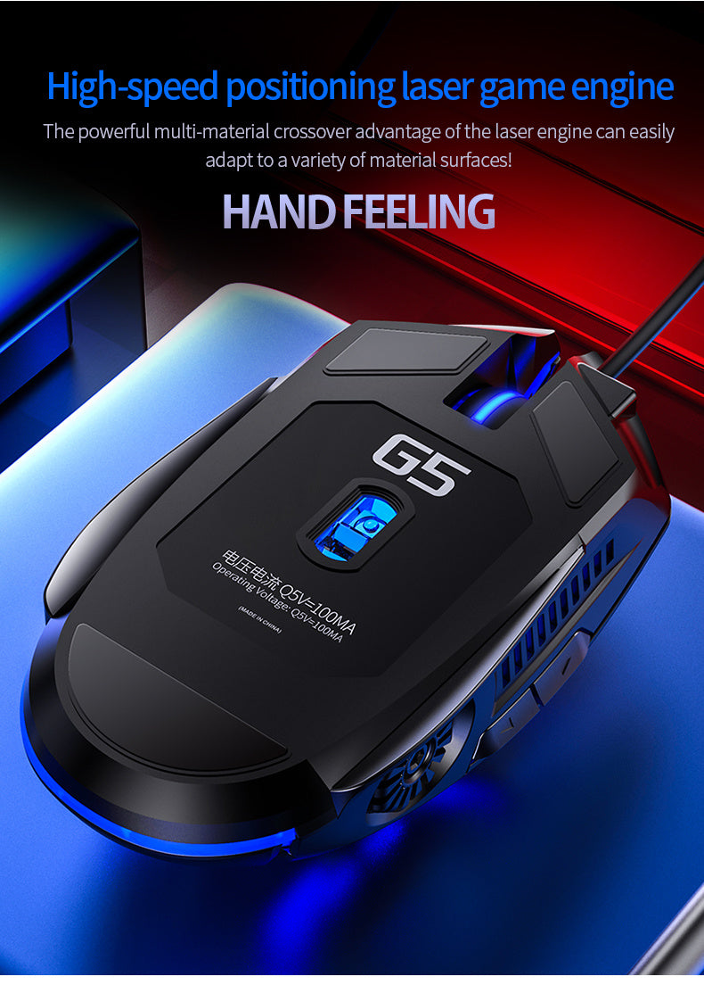 Mechanical Gaming Mouse Wired Computer Racer Desktop Notebook Office Universal Silent Mouse