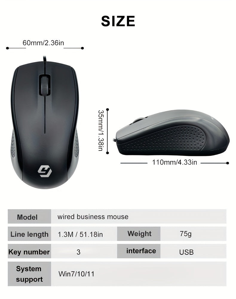 M176 Business Wired Mouse